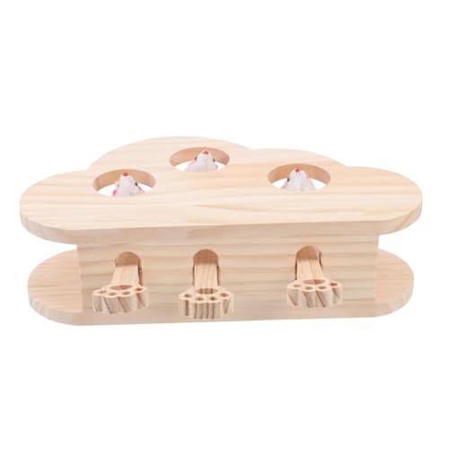 Abaodam Interaktives Katzenspielzeug Holz mit Eingebauter Katzenminze Lustiges Whack Game zur Beschäftigung und Training für Wohnungskatzen Fördert Aktivität und Bindung Abaodam Interaktives Katzenspielzeug Holz mit Eingebauter Katzenminze Lustiges Whack Game zur Beschäftigung und Training für Wohnungskatzen Fördert Aktivität und Bindung von Abaodam