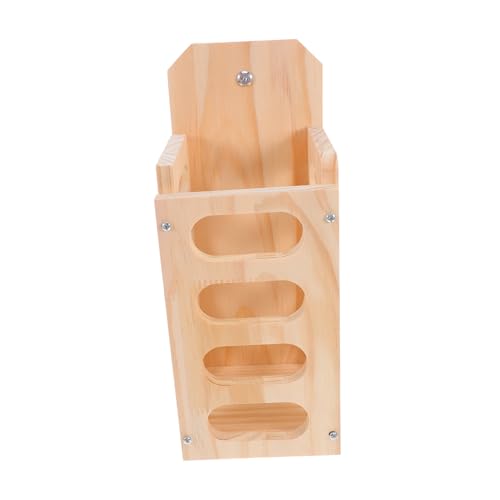 Abaodam Kaninchen- -Gras-Rahmen Hasenheuhalter Kaninchen Heuregal Für Käfige Futterraufe Für Heu Hasenheuspender Kaninchen -Rack -heuhalter Holzheuhändler Hasenhalter Khaki Hölzern von Abaodam