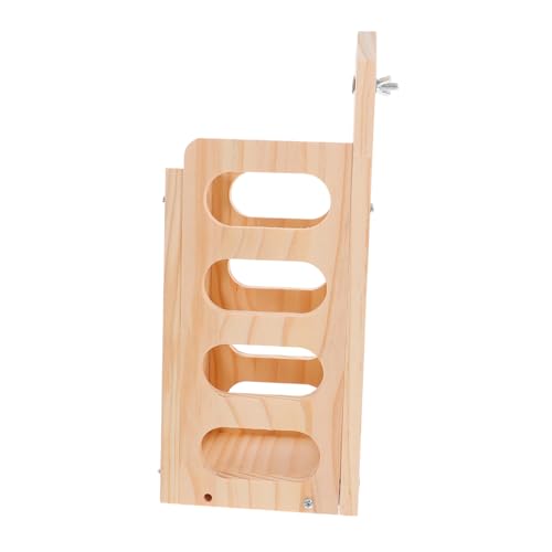 Abaodam Kaninchen- -Gras-Rahmen Kaninchen -Rack -Heuhalter weniger verschwendete Heuhärte Kein Kaninchen -Heu -Feeder Heuheuder in Innenräumen Hasenheuhalter hölzern Khaki von Abaodam