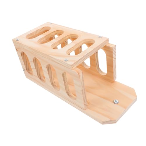Abaodam Kaninchen-Heu-Futterstation aus Holz, offener Heuspender für kleine Haustiere, kein Abfall, Design für Kaninchen, Chinchillas, einfache Installation, zugängliches Fütterungszubehör für den von Abaodam
