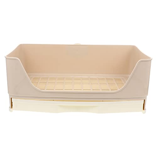 Abaodam Kaninchen Toilette mit Herausnehmbarer Schublade Geeignet für Kleine Haustiere Wie Meerschweinchen und Chinchillas Leicht zu Reinigen und Tragbar von Abaodam
