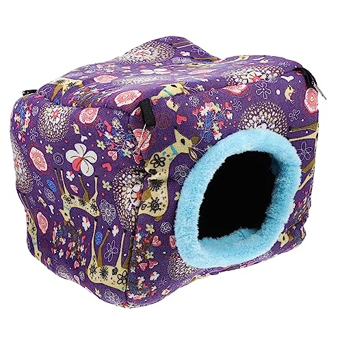 Abaodam Kaninchenhaus Komfortable Kuschelhöhle für Kleintiere Warmes Schlafnest für Chinchillas Hamster und Meerschweinchen und Sicheren Rückzugsort für Winterruhe Abaodam Kaninchenhaus Komfortable Kuschelhöhle für Kleintiere Warmes Schlafnest für Chinchillas Hamster und Meerschweinchen und Sicheren Rückzugsort für Winterruhe von Abaodam