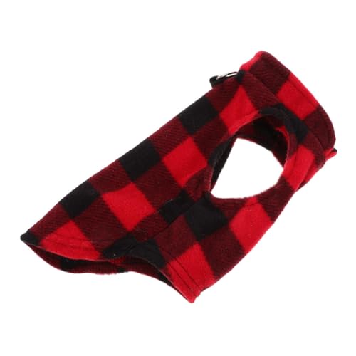 Abaodam Karierte Hundeweste für Kleine und Mittelgroße Warmes Fleece Material mit Ring für Leinenbefestigung Haustierkleidung für Besondere Anlässe Abaodam Karierte Hundeweste für Kleine und Mittelgroße Warmes Fleece Material mit Ring für Leinenbefestigung Haustierkleidung für Besondere Anlässe von Abaodam