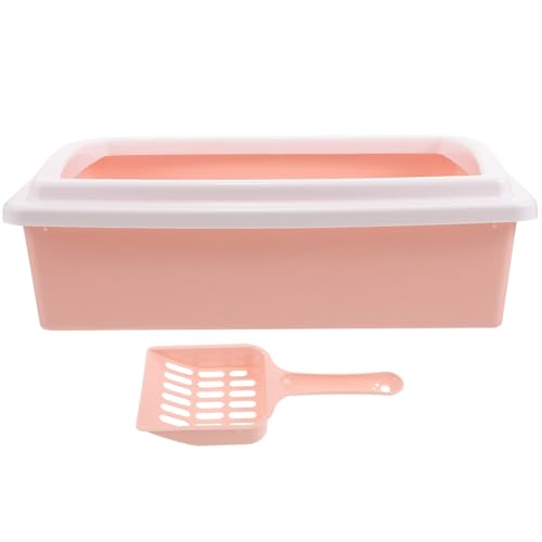 Abaodam Kasten Katzentoilette Klein Halb Wurf Müllschaufel Katzentonne Tablett Scoop Drinnen Mülleimer Kätzchen Saubere Toilette Katze Bettpfanne Haustiertoilette Pp Rosa Abaodam Kasten Katzentoilette Klein Halb Wurf Müllschaufel Katzentonne Tablett Scoop Drinnen Mülleimer Kätzchen Saubere Toilette Katze Bettpfanne Haustiertoilette Pp Rosa von Abaodam