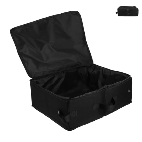 Abaodam Kasten Tragbare Katzenstreubox Wurf Reisen klein Haustier faltbar Reisetoiletten Reisezubehör für Katzen Katzenstreuzubehör Stoff (Polyester) Black von Abaodam