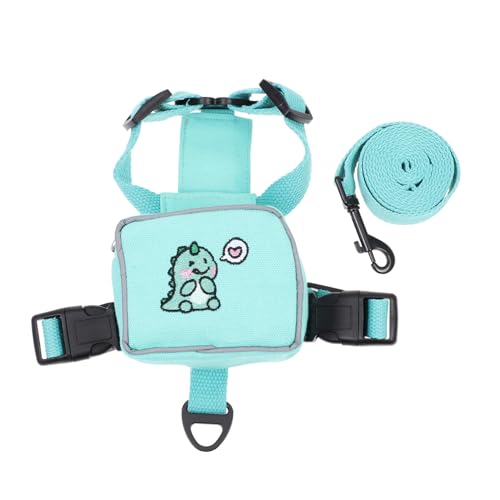Abaodam Katzen und Hundegeschirr mit Leine Ergonomischer Reißfester Rucksack für Kleine Hunde und Katzen Sicherer Komfortabler Rückenträger Geeignet für Outdoor Spaziergänge und Reisen von Abaodam