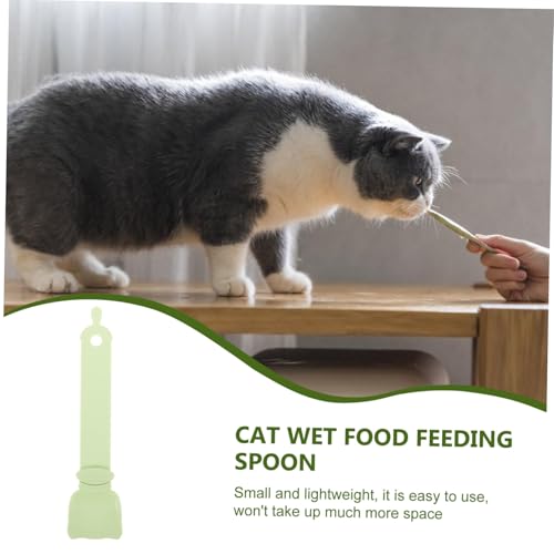 Abaodam Katzenfutter-löffel aus Langlebigem Kunststoff Praktische Futterlöffel für Katzen Wiederverschließbarer Snackspender Einfacher Reinigung für Sicheres und Bequemes Füttern von von Abaodam