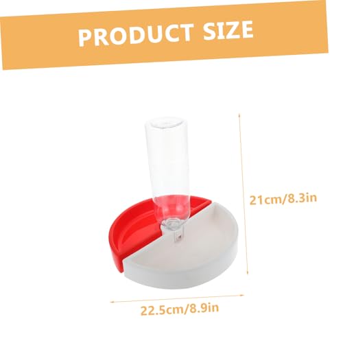 Abaodam Katzenfutterschale Futter Trinknapf in Rot weiß Abnehmbare Wasserschale Kippsicheres Design Leicht zu Reinigen für Mehrere Katzen Gleichzeitig von Abaodam