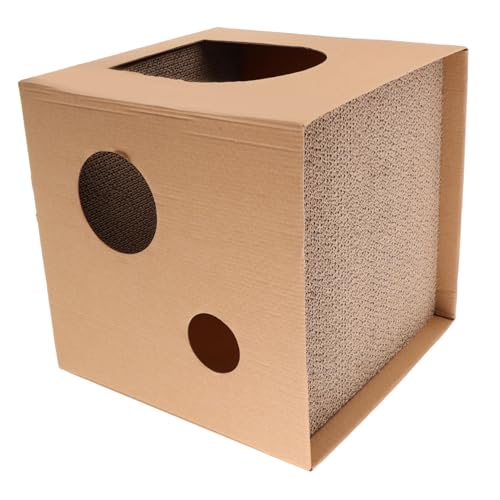 Abaodam Katzenkratzbrett Katzenstreu Urlaubskatze Kratzer Katzenkratzenmatte Katzenkratzer -Pad - Kratzmaterial für Katzen Katzenbett aus Pappe Katze kratzt Pappe Wellpapier Schokolade von Abaodam