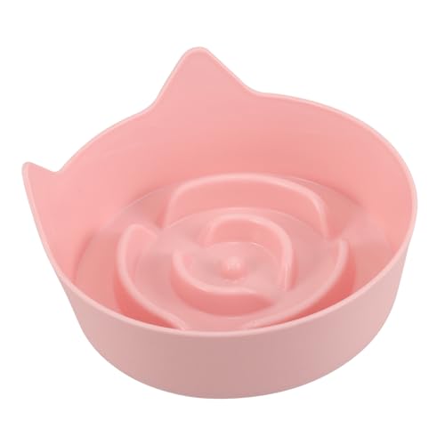 Abaodam Katzenschüssel Mit Kippschutz-Design Rutschfester Unterseite Langsames Füttern Für Katzen Pinker Futternapf Für Haustiere Futterteller Für Nassfutter Und Trockenfutter Abaodam Katzenschüssel Mit Kippschutz-Design Rutschfester Unterseite Langsames Füttern Für Katzen Pinker Futternapf Für Haustiere Futterteller Für Nassfutter Und Trockenfutter von Abaodam