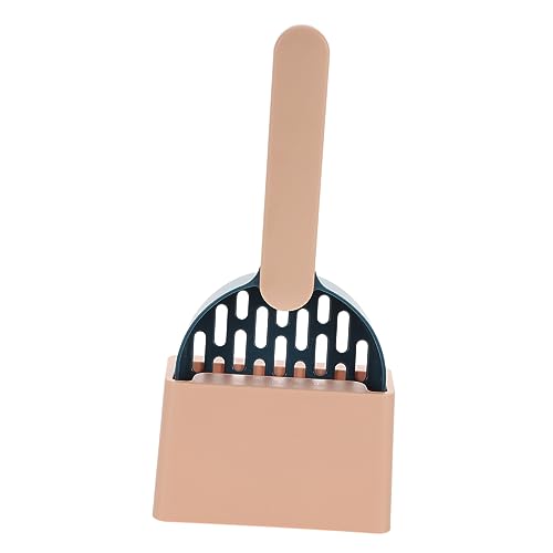 Abaodam Katzenschaufel mit Halter aus Leichtem Langlebigem Abs für Schnelle Effektive Aller Katzenstreuarten Ergonomisch Geformt für Ecken Wasserfest und Einfach zu Reinigen Teiliges in von Abaodam