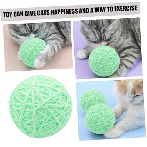 Abaodam Katzenspielzeug Ball aus Sicherem Robustem Material Wackelnde Kratzkugel für Katzen Interaktives Trainingsspielzeug zur Krallenpflege und Stressabbau Leicht und Tragbar Geeignet von Abaodam