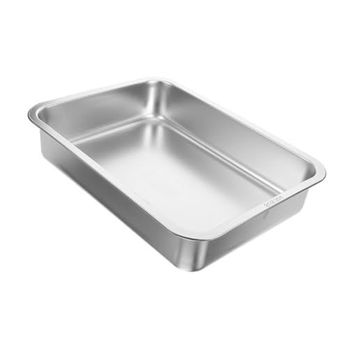 Abaodam Katzenstreu Box Offen Langlebig Leicht zu Reinigen Metall Katzentoilette für Katzen Kätzchen Kaninchen Abaodam Katzenstreu Box Offen Langlebig Leicht zu Reinigen Metall Katzentoilette für Katzen Kätzchen Kaninchen von Abaodam