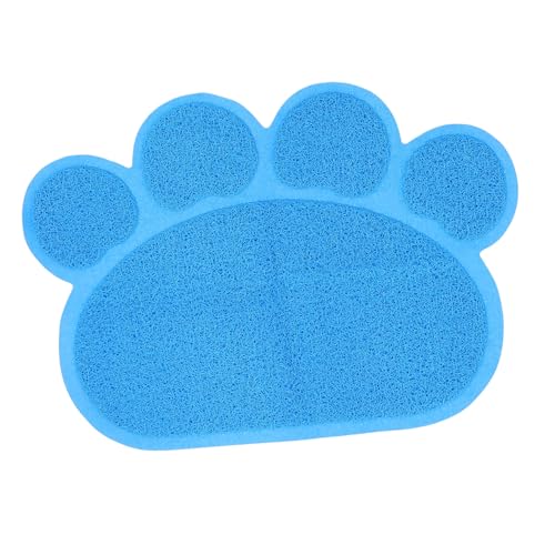Abaodam Katzenstreu Matte Gericht Haustierpfotenförmige Matte Fütterung Müllmatte Matten Haustierstreumatte Abfallfänger Wurfteppich Katzenstreufänger wasserdichte Matte PVC Himmelblau Abaodam Katzenstreu Matte Gericht Haustierpfotenförmige Matte Fütterung Müllmatte Matten Haustierstreumatte Abfallfänger Wurfteppich Katzenstreufänger wasserdichte Matte PVC Himmelblau von Abaodam