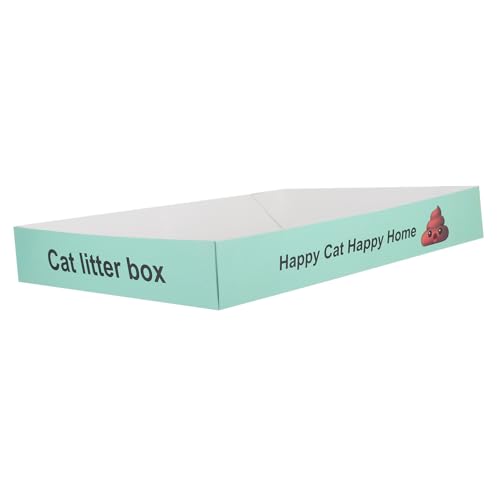 Abaodam Katzentoilette Katzentoilette Katzen PIPI Schutz Katzentoilette Kleines Katzenstreu Set Kätzchenbedarf Kaninchenstreu Katzenstreu Einlagen Kätzchenstreu Hellgrünes Papier von Abaodam