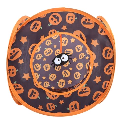 Abaodam Katzentunnel Halloween Design Faltbar Polyester Spieltunnel für Kätzchen Katzenzubehör Indoor Katzenkühltunnel Gerbil Trainingshaus mit Kürbis Abaodam Katzentunnel Halloween Design Faltbar Polyester Spieltunnel für Kätzchen Katzenzubehör Indoor Katzenkühltunnel Gerbil Trainingshaus mit Kürbis von Abaodam