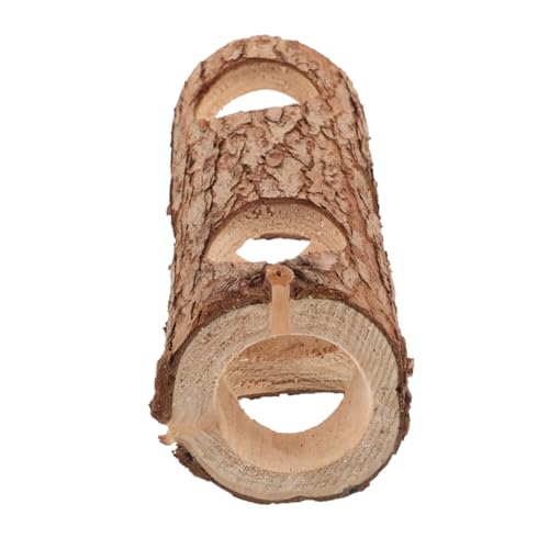 Abaodam Kauen Bunny -Tunnel Winzig Hamster Baum Klein Natürlich Meerschweinchen Verbirgt Sich Tunnelspielzeug Für Spiel Tunnelversteck Für Meerschweinchen Holz Kaffee von Abaodam