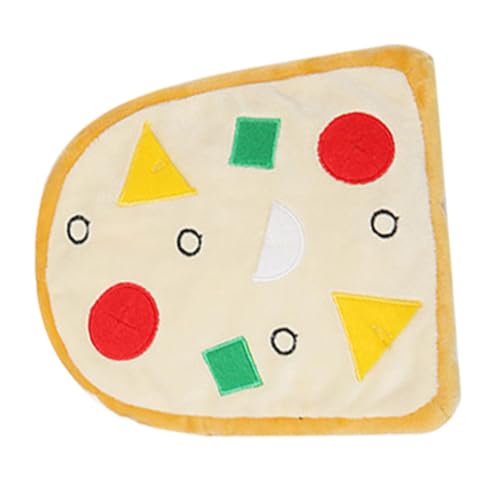 Abaodam Kauspielzeug für Cartoon Pizza Design Quietschendes für Kleine und Mittelgroße Haustiere Langlebig und Sicher zur Zahnpflege von Abaodam