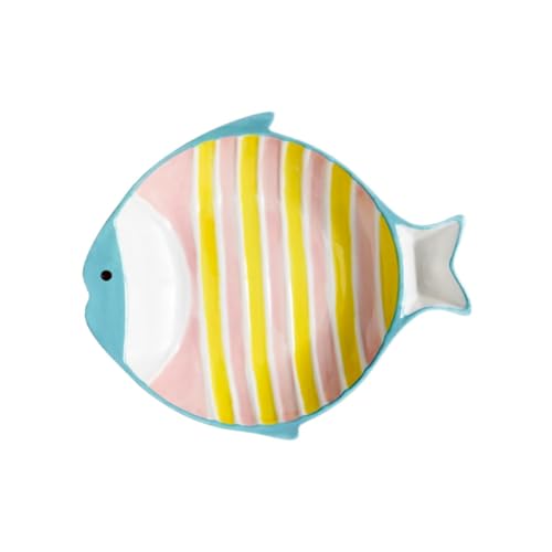 Abaodam Keramische Fischform Katzenschüssel für Wasser und Futter Multifunktionale Haustierschale aus Keramik zu Reinigen Hygienisch für Katzen und Kleine Abaodam Keramische Fischform Katzenschüssel für Wasser und Futter Multifunktionale Haustierschale aus Keramik zu Reinigen Hygienisch für Katzen und Kleine von Abaodam