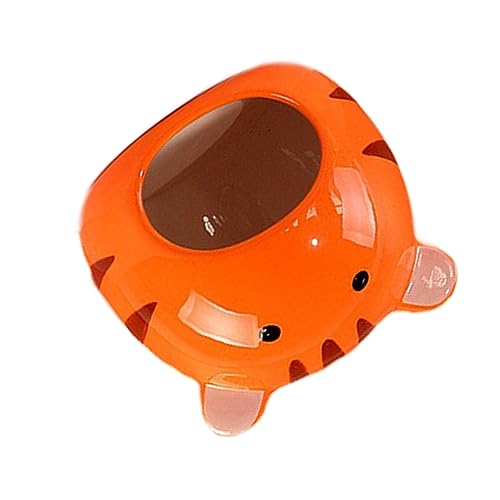 Abaodam Keramisches Hamsterhaus Chinchilla Nest Cartoon Design Langlebig für Hamster und Chinchillas Sicheres Schlafversteck mit Einzigartigem Tiger Design von Abaodam