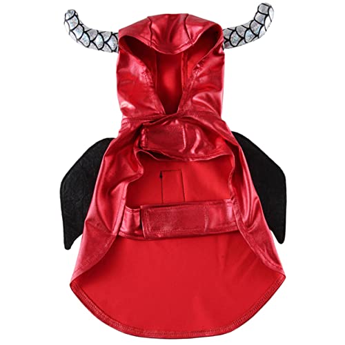 Abaodam Kleidung für Haustiere Hund klein tierische Kleidung Smoking Kostüm groß Festival-Welpenkleidung Haustierbekleidung Welpen-Outfits Welpenzubehör Polyester rot von Abaodam