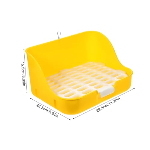 Abaodam Kleine Kaninchentoilette aus Robustem mit Abnehmbarem Ecktoilette für Kleintiere Hygienische Bunny Toilet für Kaninchen und Hamsterkäfige Geruchsmindernd und Einfach zu Reinigen Abaodam Kleine Kaninchentoilette aus Robustem mit Abnehmbarem Ecktoilette für Kleintiere Hygienische Bunny Toilet für Kaninchen und Hamsterkäfige Geruchsmindernd und Einfach zu Reinigen von Abaodam