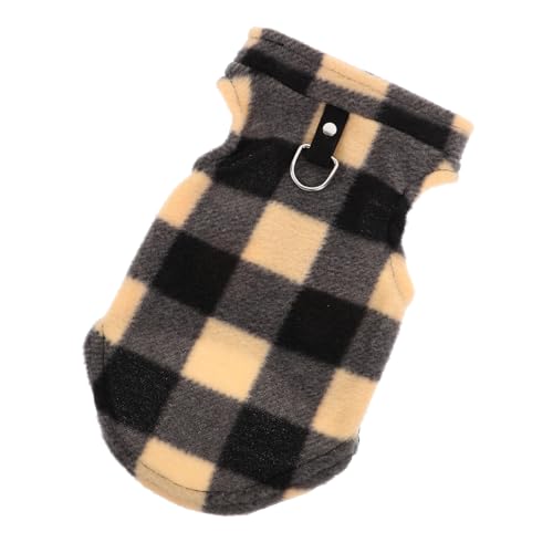 Abaodam Kleiner Fleece Weste mit D Ring Leine Hundejacke für Kleine und Mittelgroße Modisches Haustier Outfit für Winter Gemütlicher und Bequemer Schnitt von Abaodam
