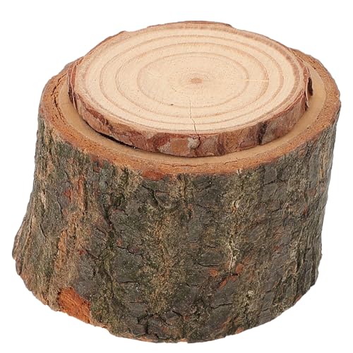 Abaodam Kleiner Holznapf für Haustiere Futter und Wasserschüssel mit Deckel für Hamster Meerschweinchen Papageien und Eidechsen und Sicher für Kleine von Abaodam