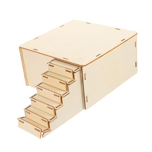 Abaodam Kleines Haustierhaus aus Holz Bissbeständiges Hamster Nest für Guinea Pigs und Andere Kleintiere Spielplatz mit Privatem Rückzugsort für Besseren Schlaf und Tägliche Abaodam Kleines Haustierhaus aus Holz Bissbeständiges Hamster Nest für Guinea Pigs und Andere Kleintiere Spielplatz mit Privatem Rückzugsort für Besseren Schlaf und Tägliche von Abaodam