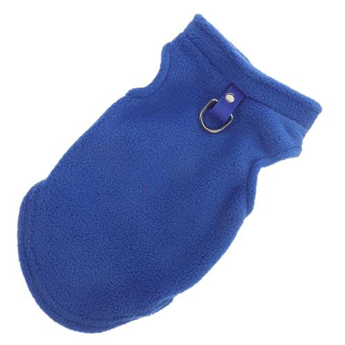 Abaodam Kleines Hundeweste Fleece Für Winter Ärmelloses Outfit Mit D Ring Leine Bequem Und Warm Für Kleine Und Mittelgroße Für Haustierpartys von Abaodam
