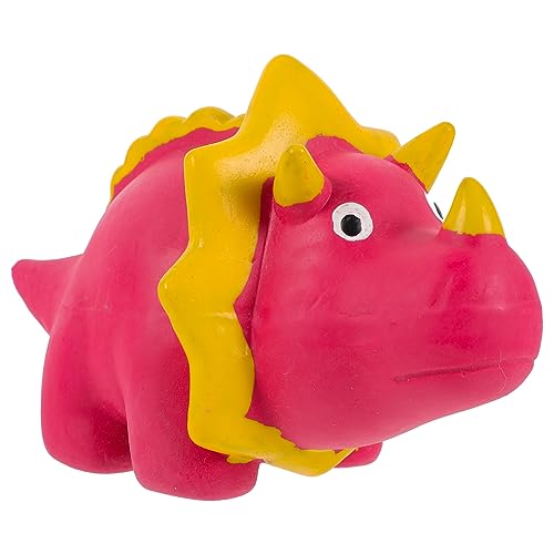 Abaodam Kleines Interaktives Dinosaurier Quietschspielzeug aus Latex für Hunde Sicheres Kauspielzeug zur Zahnpflege und Spielspaß für Welpen und Kleine bis Mittlere Hunde Rosa Triceratops Abaodam Kleines Interaktives Dinosaurier Quietschspielzeug aus Latex für Hunde Sicheres Kauspielzeug zur Zahnpflege und Spielspaß für Welpen und Kleine bis Mittlere Hunde Rosa Triceratops von Abaodam