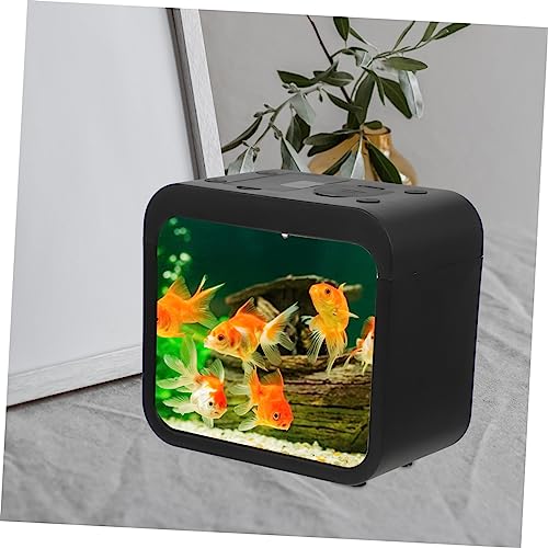 Abaodam Kleines Transparentes Aquarium mit LED Beleuchtung Multifunktionaler Mini Fischtank für Betta Fische Garnelen und Schildkröten Dekoratives Desktop Laichkasten Aquarium Vielseitig Abaodam Kleines Transparentes Aquarium mit LED Beleuchtung Multifunktionaler Mini Fischtank für Betta Fische Garnelen und Schildkröten Dekoratives Desktop Laichkasten Aquarium Vielseitig von Abaodam