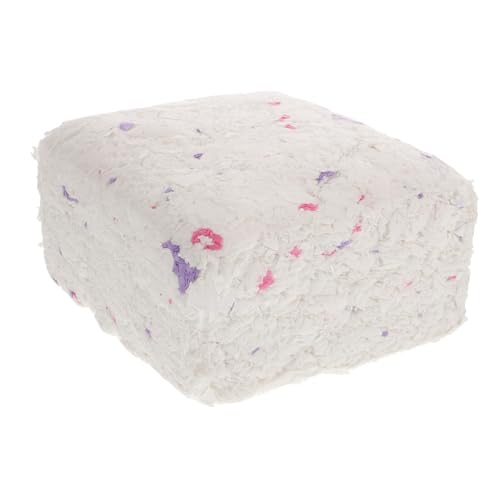 Abaodam Kleintier Einstreu Bunt Staubfrei Geruchskontrollierend Baumwollpapier für Hamster Kaninchen Meerschweinchen Wärmend Saugfähig Käfigzubehör von Abaodam