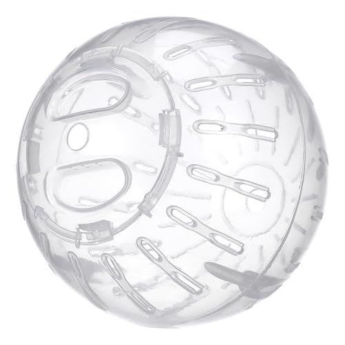 Abaodam Kleintier Gymnastikball Für Hamster Laufball Für Kleine Haustiere Weißer Hamsterball Für Bewegung Und Spaß Für Hamster Und Rennmäuse von Abaodam