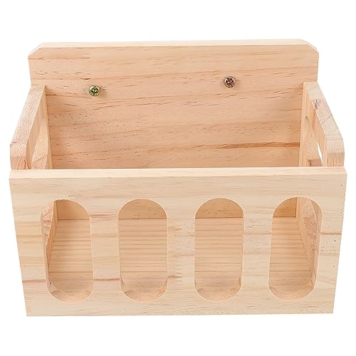 Abaodam Kleintier Heuhalter aus Holz Futterspender für Meerschweinchen Chinchillas und Andere Kleine Platzsparendes Futtergerät zur Vermeidung von Abfall für Käfige und Ausläufe Abaodam Kleintier Heuhalter aus Holz Futterspender für Meerschweinchen Chinchillas und Andere Kleine Platzsparendes Futtergerät zur Vermeidung von Abfall für Käfige und Ausläufe von Abaodam