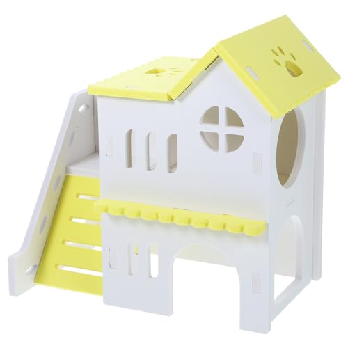 Abaodam Kleintierhaus Hamsterversteck aus Holz Multifunktional als Schlaf und Spielhaus Verschleißfest Sicher und Bequem für Hamster Chinchillas und Kleintiere von Abaodam