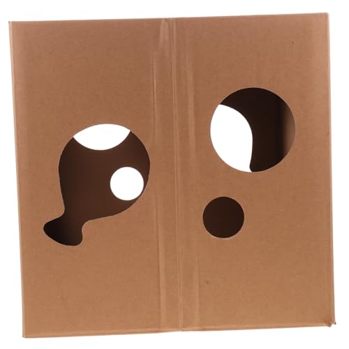 Abaodam Kratzhaus Katze aus Doppelseitiger Kartonpappe Halbgeschlossenes Kratzspielzeug für Indoor kätzchen mit Stabiler Struktur zum Krallenwetzen und Ausruhen Abaodam Kratzhaus Katze aus Doppelseitiger Kartonpappe Halbgeschlossenes Kratzspielzeug für Indoor kätzchen mit Stabiler Struktur zum Krallenwetzen und Ausruhen von Abaodam
