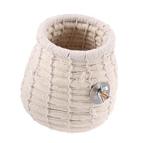Abaodam Papageienbett Aus Handweberei Winterschlafbett Für Vögel Warmes Haustierbett Mit Schraube Und Baumwollseil Für Hamster Mäuse Und Kleine Tiere Abaodam Papageienbett Aus Handweberei Winterschlafbett Für Vögel Warmes Haustierbett Mit Schraube Und Baumwollseil Für Hamster Mäuse Und Kleine Tiere von Abaodam
