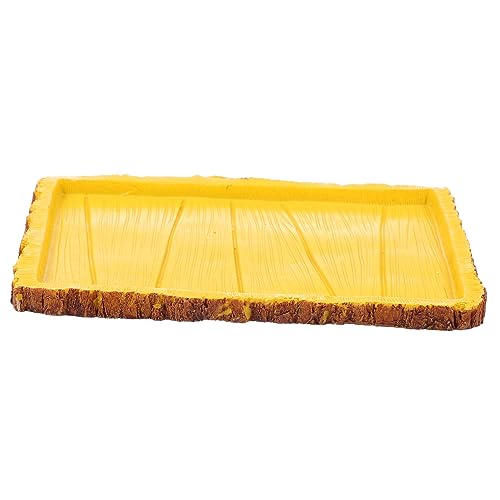 Abaodam Kriechtier Futterschale für Schildkröten Gelbe Fütterungs und Wasserschale aus Resin für Reptilien mit Rutschfestem Design und Einfacher Handhabung Abaodam Kriechtier Futterschale für Schildkröten Gelbe Fütterungs und Wasserschale aus Resin für Reptilien mit Rutschfestem Design und Einfacher Handhabung von Abaodam