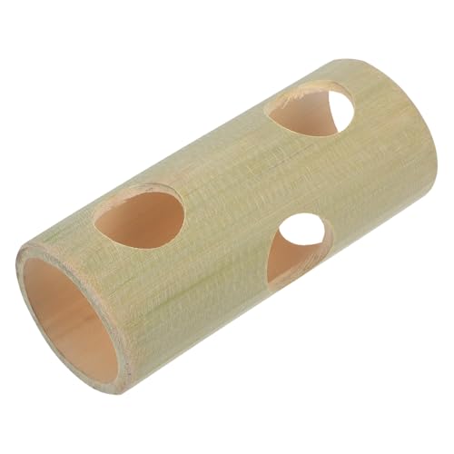 Abaodam Kuschelhöhle für Hamster und Kleintiere Bamboohöhle als Spieltunnel und Rückzugsort für Meerschweinchen und Zwerghamster Sicher und Langlebig für Käfige Zufällige von Abaodam