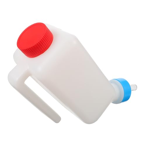 Abaodam Lämmer Fütterflasche mit Aufhängung Spezieller Sauger für Kleine Tiere Praktische Tränke für Schafe Kälber und Haustiere Zeitsparend und Energieeffizient Bauernhof und Zuhause von Abaodam