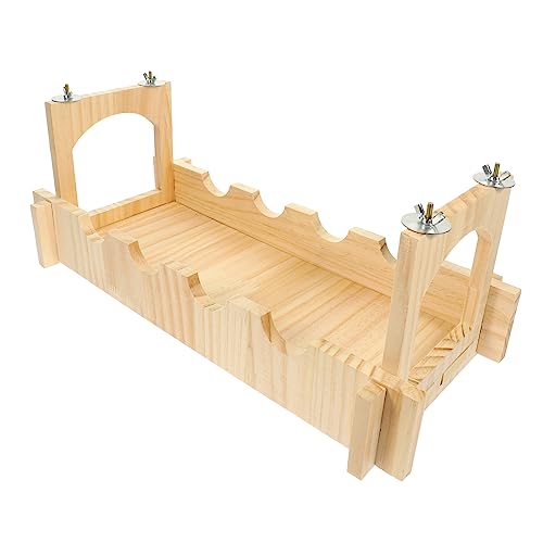 Abaodam Langlebige Haustierbrücke für Hamster und Meerschweinchen Holzbrücke im Käfig Kreatives Versteck und Spielplatz für Kleine Nager für Tierische von Abaodam