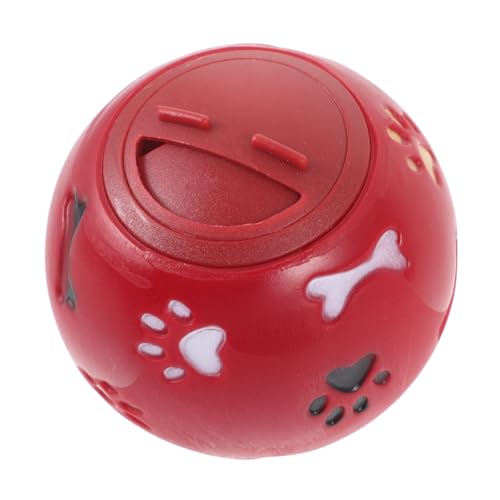 Abaodam Leckeres Futterspielzeug für Hunde Interaktiver Scent Leakage Ball Klein Rot Fördert Intelligenz und Spielspaß Sicheres und Langlebiges Material für Haustiere von Abaodam