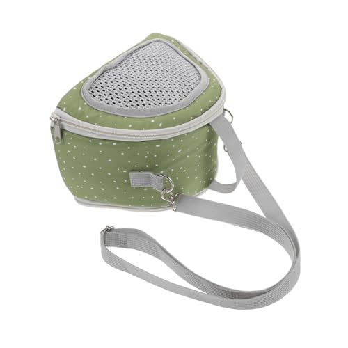 Abaodam Little Cross-pack Hamster-Reisetasche, Hasenträger für Kaninchen, atmungsaktiv, Hamster-Tragetasche, atmungsaktiv, Kaninchen-Tragetasche, olivgrün, Oxford-Tuch von Abaodam