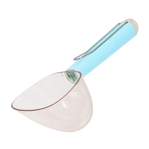Abaodam Löffel Für Tiernahrung Klein Haustier Schaufel Scoop Rostfrei Hund Schaufel Katzenspatel Wasser Welpe Katzenschaufel Mit Clip Essen Leckerli-löffel Für Haustiere Sky-Blue Abs von Abaodam