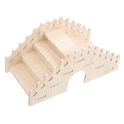 Abaodam Kleintier Holzleiter Spielzeug Für Hamster Meerschweinchen Und Mäuse Naturholz Kletterleiter Spiel Und Bewegung Robust Und Sicher Für Kleine Haustiere Geeignet von Abaodam