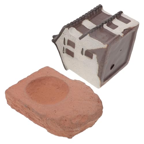 Abaodam Mikro Landschaftsornament Miniatur Terrariendekorationen Miniaturdorf Chinesische Kleine Hausornamente Simulation Miniaturhausfigur Miniaturhausfiguren Aus Kunststoff von Abaodam