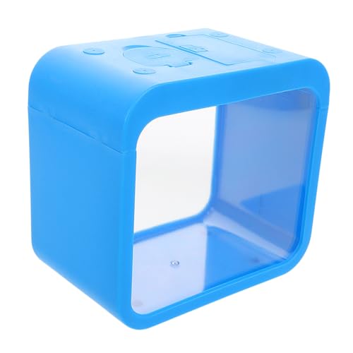 Abaodam Mini Aquarium mit Integriertem Licht Kompakter Betta Fisch Behälter Robustes Langlebiges Material Dekoratives Tisch Aquarium für Büro und Kleine Räume Leicht zu Reinigen und von Abaodam