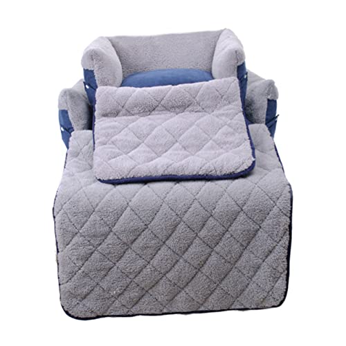 Abaodam Multifunktionales Clamshell Hundeschlafsofa für Kleine und Mittelgroße Hunde Faltbare wasserdichte Hundedecke Blau Waschbar rutschfest für Gemütliche von Abaodam