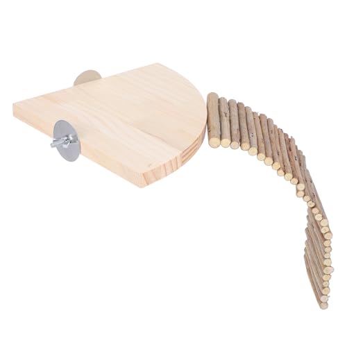 Abaodam Natürliche Hamsterplattform aus Holz Kletterspielzeug für Kleine Wie Meerschweinchen und Langlebig Sicher Reinigen für Käfige Abaodam Natürliche Hamsterplattform aus Holz Kletterspielzeug für Kleine Wie Meerschweinchen und Langlebig Sicher Reinigen für Käfige von Abaodam